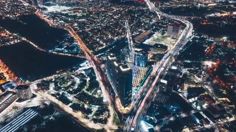 Toreo Parque Central Aerial Hyperlapse 스톡 동영상 143363460