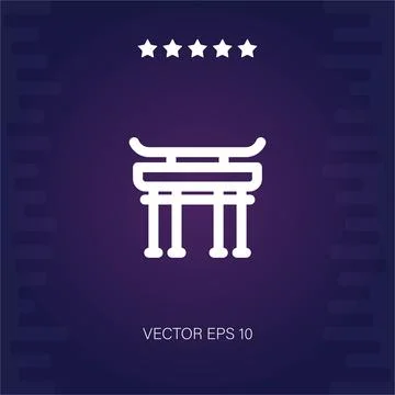 Torii gate  icon Stock-Illustration
