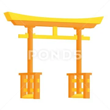 Torii sacred traditional gate Japan shintoism religion.: Graphic #247644405