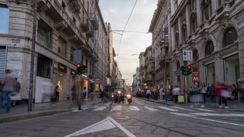 VIA TORINO Video stock 80422391