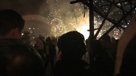 The Toritos parade from close by Stock-Footage 19112397