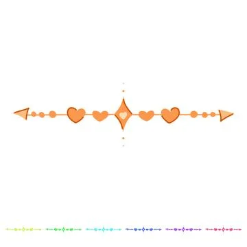Torment wedding border ornament vector cartoon graphic Stock Illustration