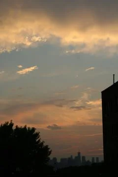 Tormented Sunset Foto stock