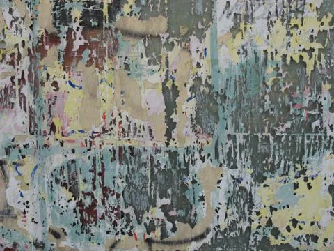 Torn bill posting Stock Photos