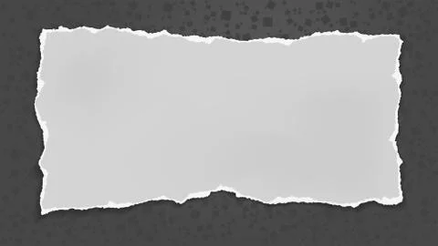 Torn of black paper with soft shadow is on black background with different Stock Illustration