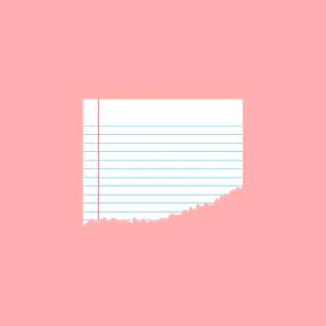 Torn blank paper note, grainy paper strips stuck Stock Illustration