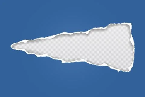 Torn of blue and horizontal paper holes with soft shadow, frames for text are on Stock Illustration