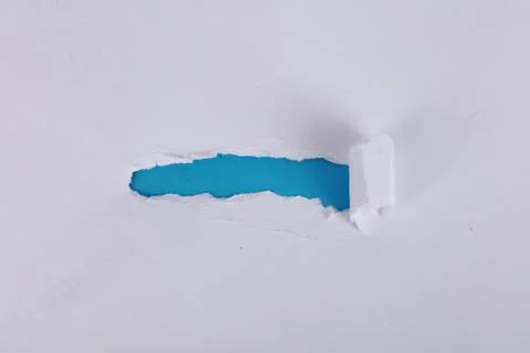 Torn Blue papers Stock Photos
