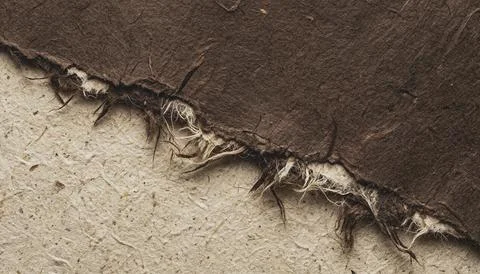 Torn brown and beige textured surface. Stock Illustration
