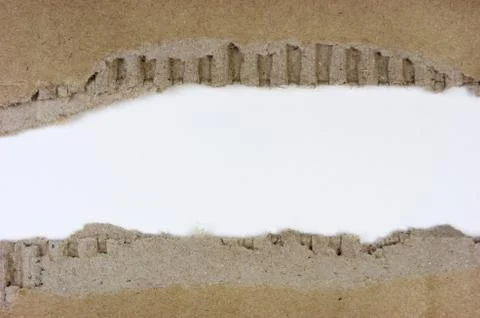 Torn cardboard, frame, background Stock Photos