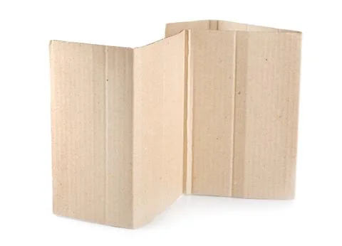 Torn cardboard isolated Stock Photos