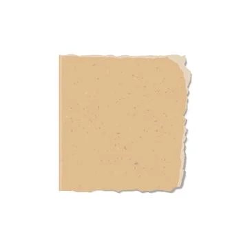 Torn cardboard with rough edges vector illustration Stock Illustration