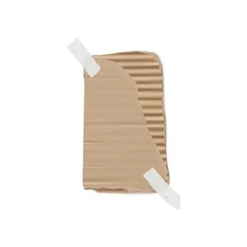 Torn cardboard with tape vector illustration Stock-Illustration