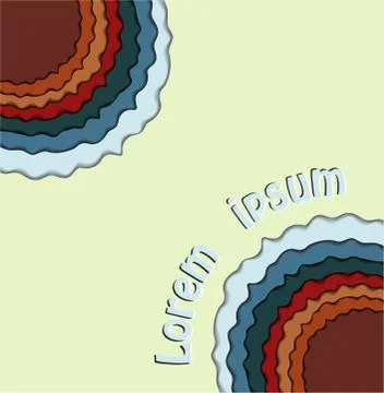Torn colorful papers. Stock Illustration