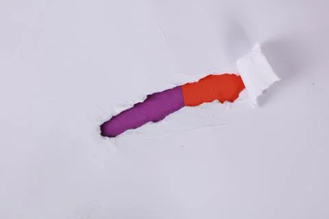 Torn colour papers Stock Photos