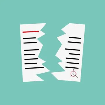 Torn documentation icon. Torn file icon. Vector. Stock Illustration