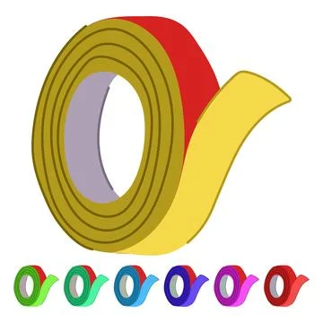 Torn duct tape vector cartoon graphic Stock Illustration
