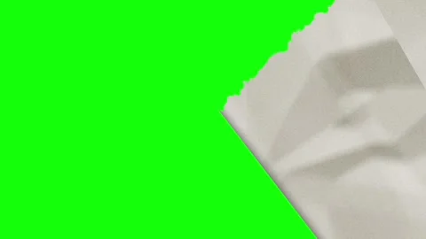 Torn Dynamic on Green Screen Chroma Key Background Stock-Footage 345498458