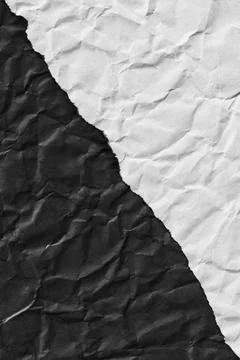 Torn edge of dark and light paper. diagonal edge crossing. texture Foto stock