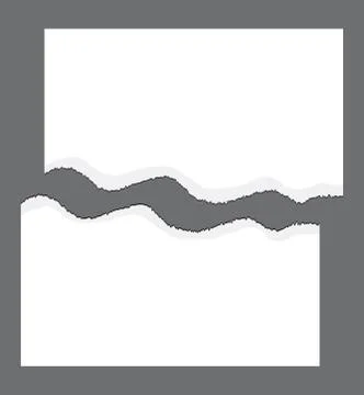 Torn edge, ripped paper vector symbol icon design. Stock Illustration