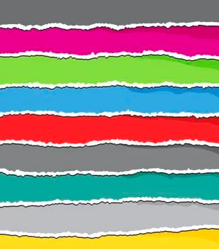 Torn edge, ripped paper vector symbol icon design. Stock Illustration