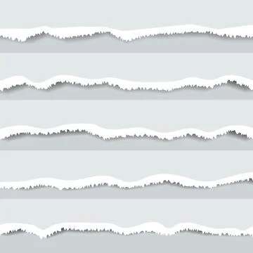 Torn edges paper pattern. Vector illustration. Stock Illustration