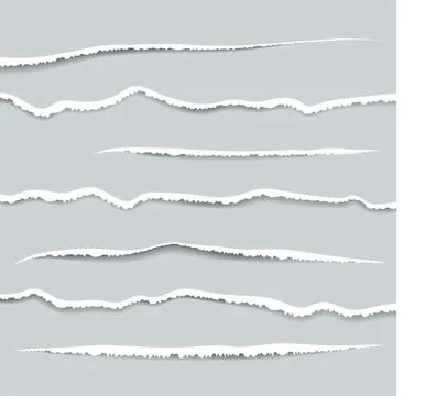 Torn edges paper pattern. Vector illustration. Illustrazione stock