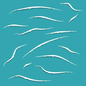 Torn edges paper pattern. Vector illustration. Illustrazione stock