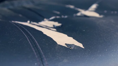 Torn fabric macro close up shot, 4K. Stock Footage 129318911