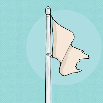 Torn flag illustration Stock Illustration