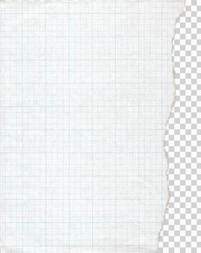 Torn graph paper with blue grid lines and textured surface Stock Photos