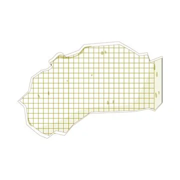 Torn graph paper sheet texture background template Stock Illustration