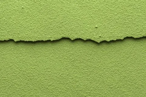 Torn green matcha texture with horizontal ripped edge creates minimalist na.. Foto stock