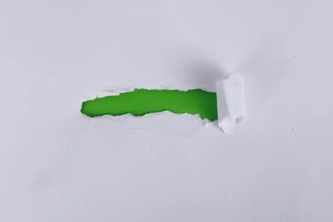 Torn Green papers Stock-Fotos