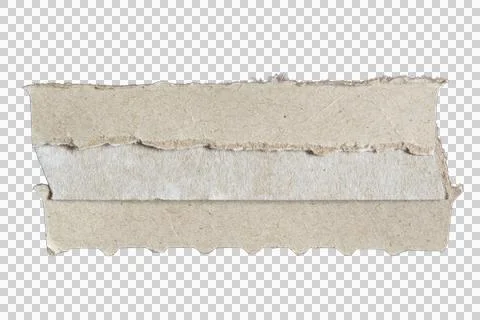 Torn grey paper box packaging with perforated line at the edge Stock Photos