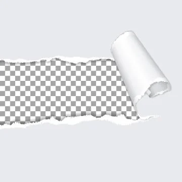 Torn Hole on Paper Stock Illustration