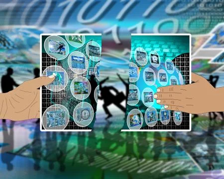 Torn image Stock Illustration