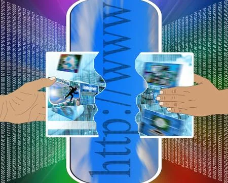 Torn image 스톡 일러스트