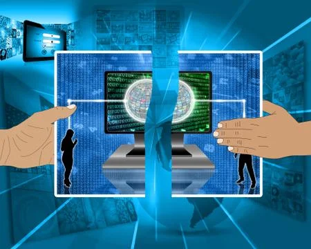 Torn image 스톡 일러스트