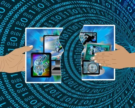 Torn image Stock Illustration