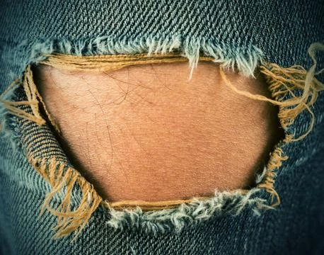 Torn jeans Stock Photos