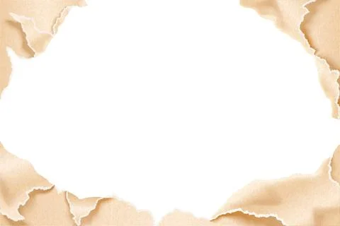 Torn kraft paper effect 스톡 일러스트