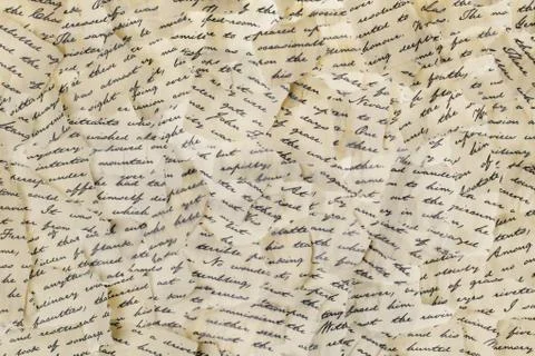 Torn letters Foto stock