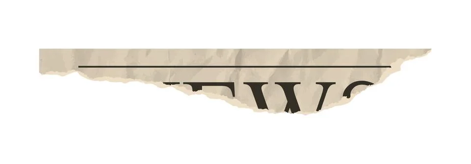 Torn newspaper note corner vector piece vintage jagged rip angle edge. Ripped Stock-Illustration