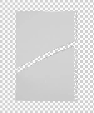 Torn note paper on transparent background png file Stock Photos