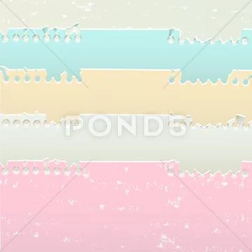 Torn notebook sheets Stock Illustration