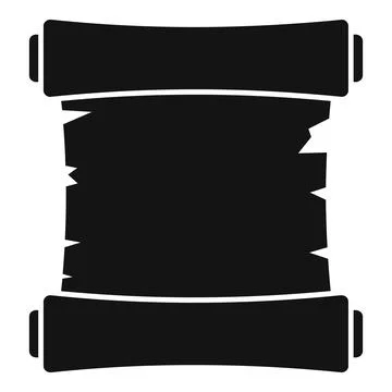 Torn old scroll representing history and ancient knowledge Stock Illustration