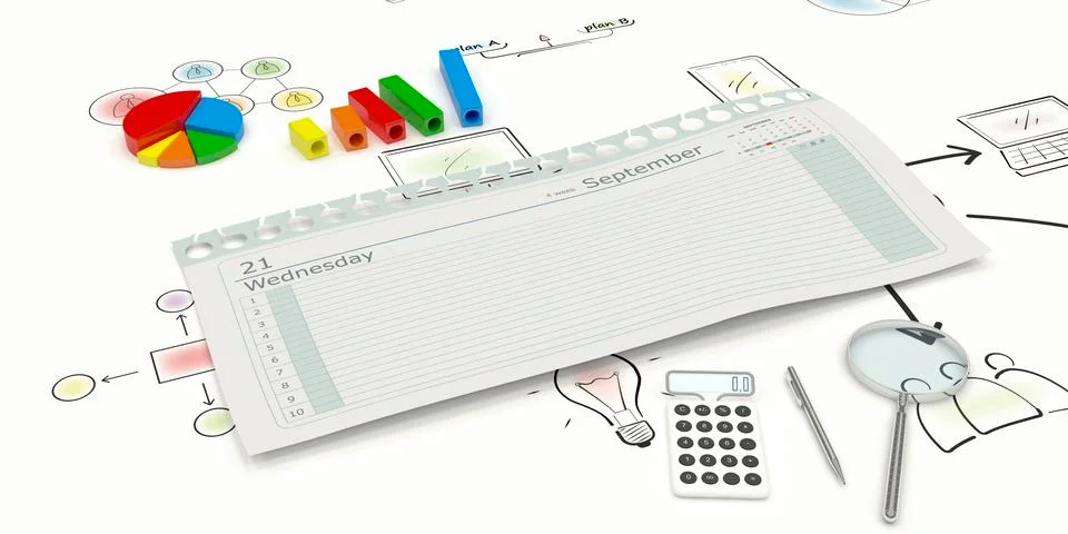 Torn page diary Illustrazione stock