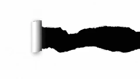 Torn paper animation 스톡 동영상 135837597