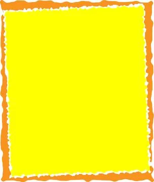 Torn paper background with yellow and orange border イラスト素材